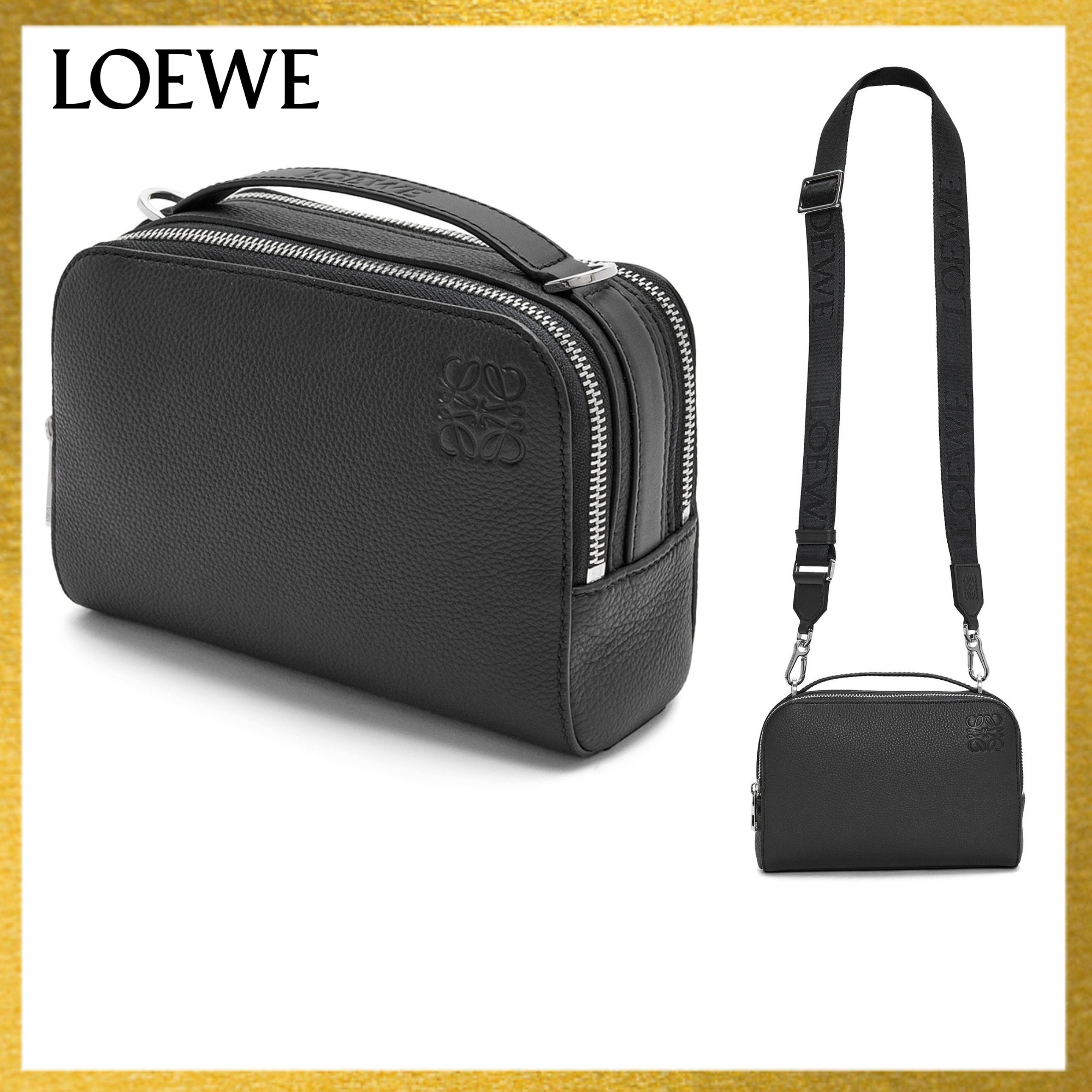 LOEWE/カメラ クロスボディバッグ ミニ（ソフトグレインカーフ） C660R41X01-1100