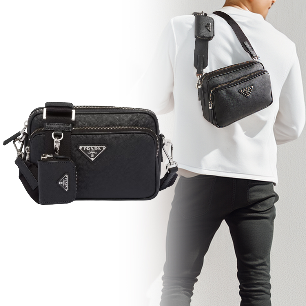 ♦PRADA♦サフィアーノレザー ショルダーバッグ