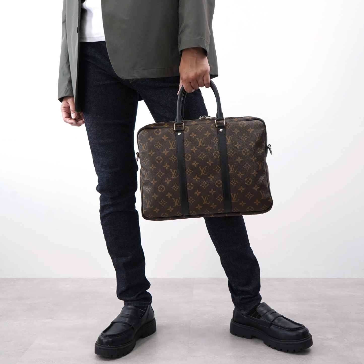 Louis Vuitton モノグラム LV バッグ PM M52005