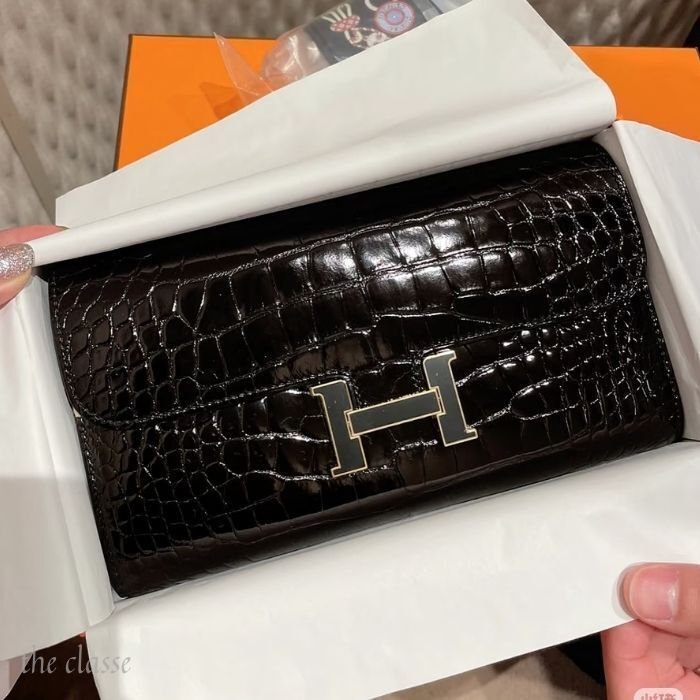 【イカつい黒金具☆超希少】HERMES コンスタンス To Go クロコ