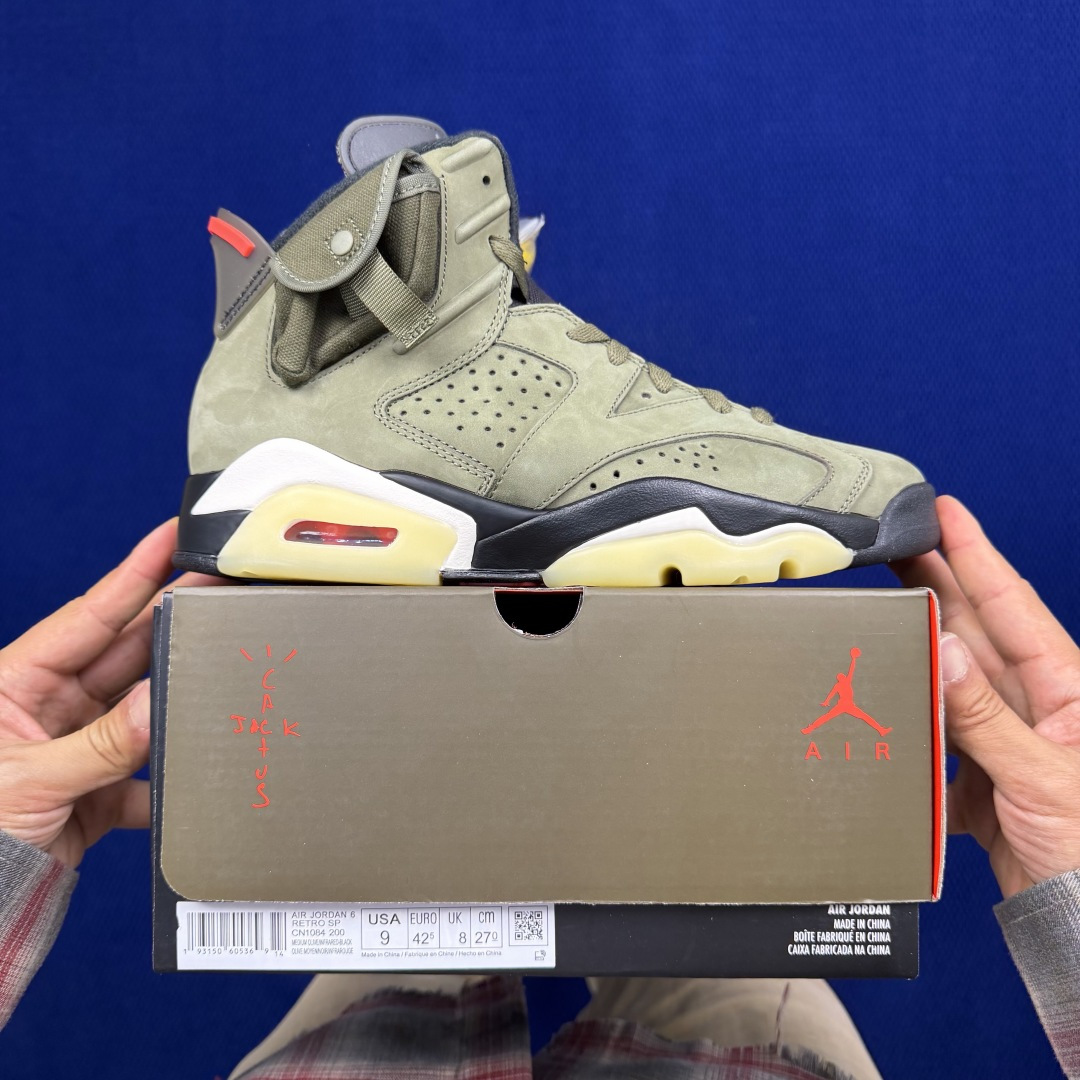 NIKE AIR JORDAN 6 TS Travis Scott x Jordan Air Jordan 6 medium olive ts