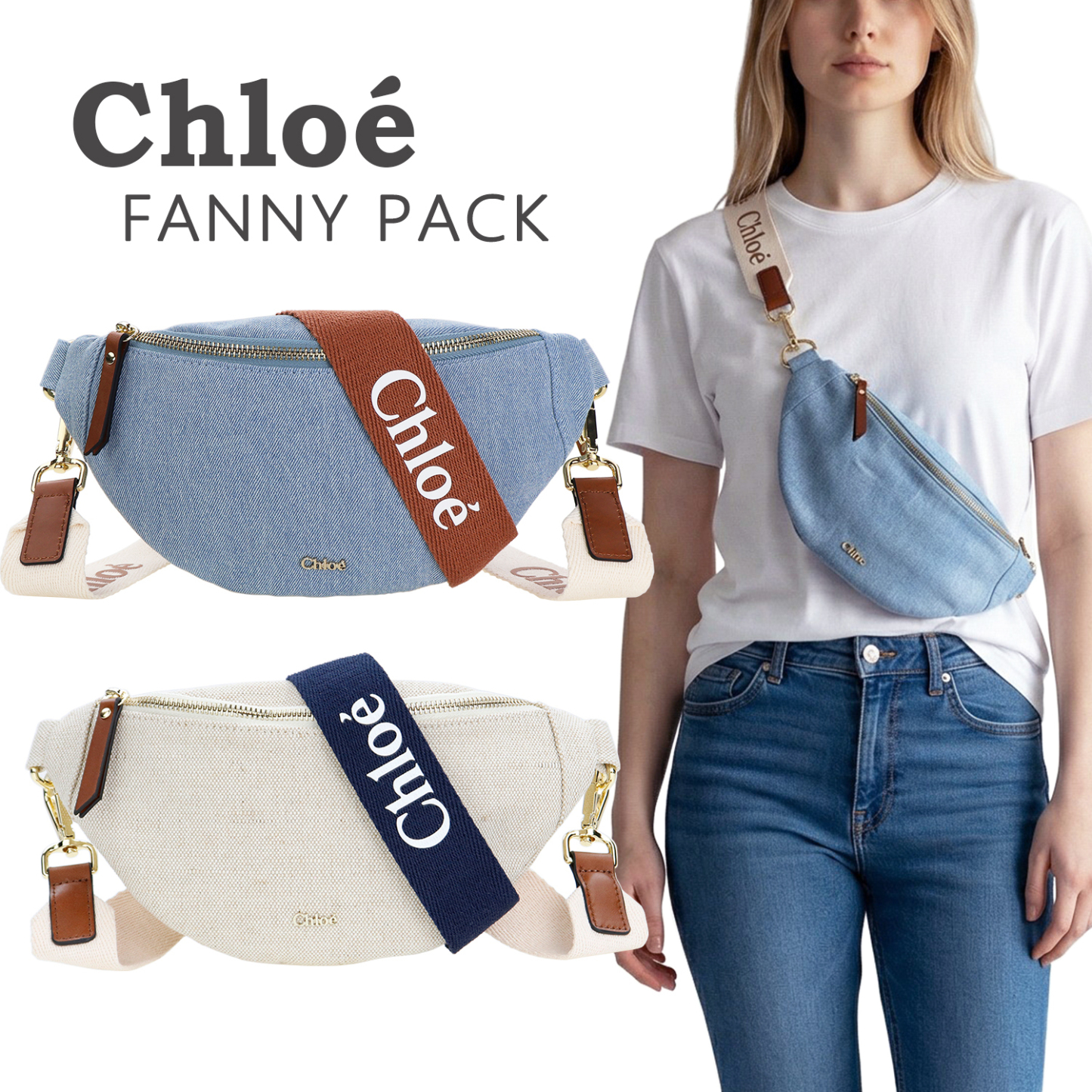 CHLOE ボディバッグ 大人もOK クロスボディ バッグ 2ストラップ