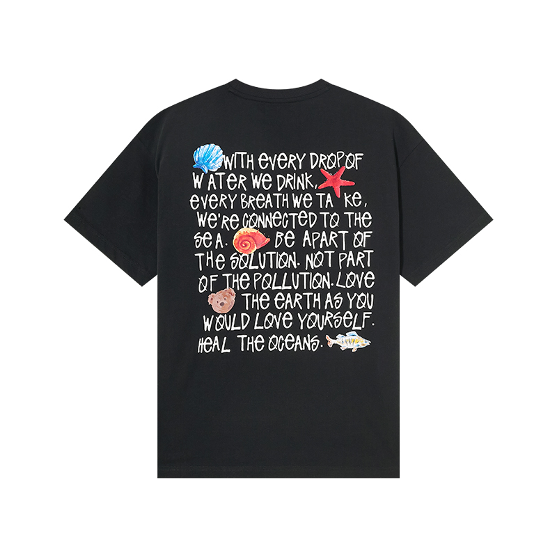 NOISY TEDDY男女同款夏新款时尚立体玩偶短袖T恤衫