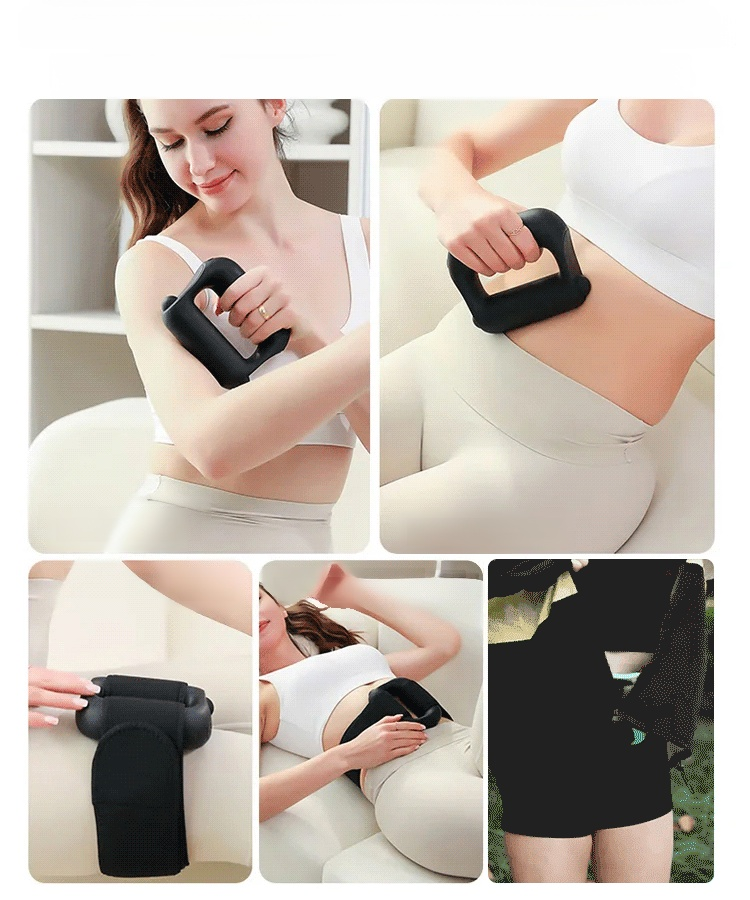 【สินค้าลดหน้าท้องที่ดี】ห่วงนวดกล้ามเนื้อแบบสั่นสะเทือนความถี่สูง