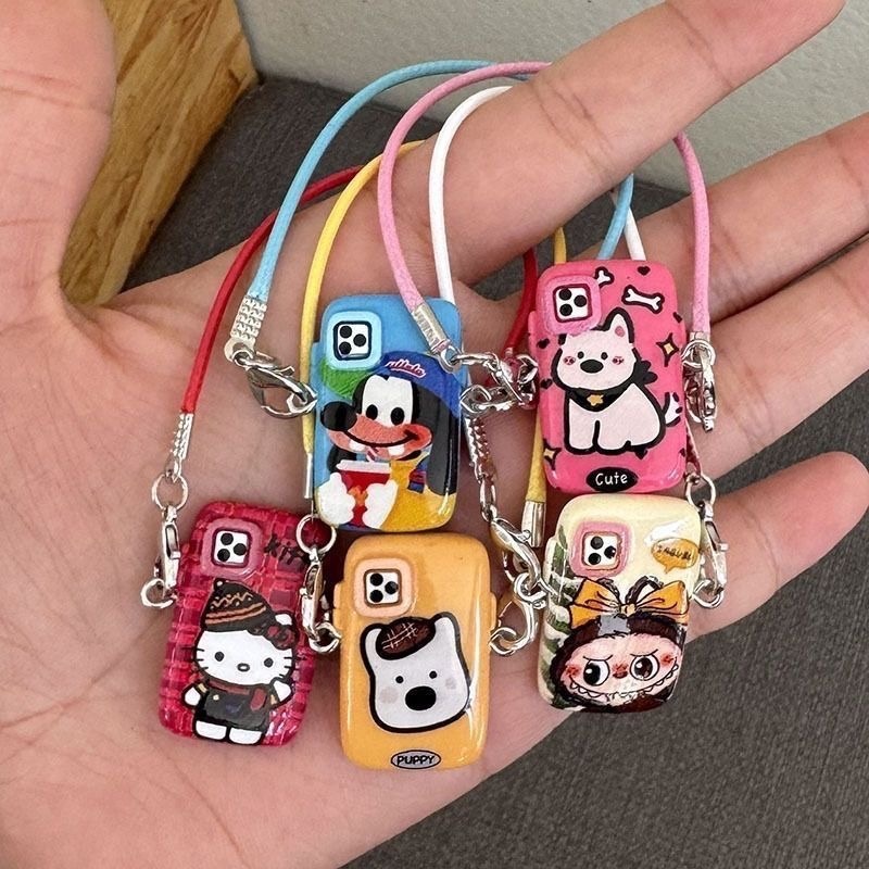 ラブブミニキャラクタースマホケースペンダントモデル