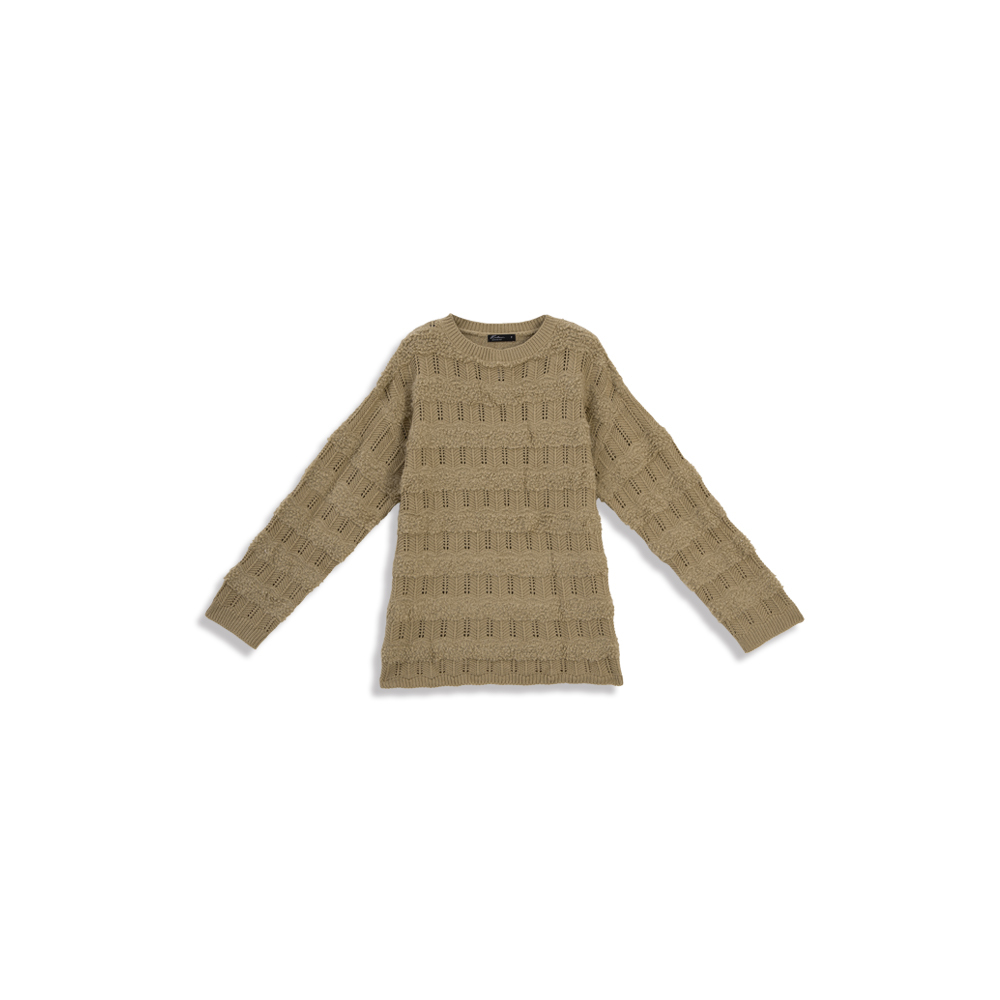 ボーダー切替ニット 4色展開