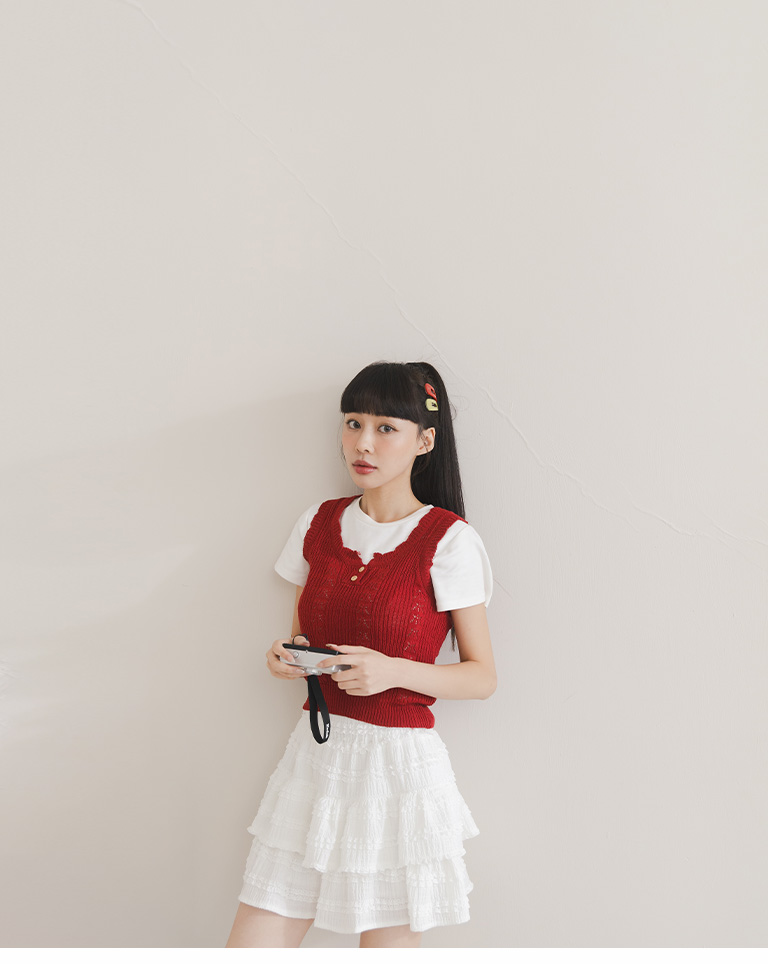 フロントジップビスチェ 4色展開