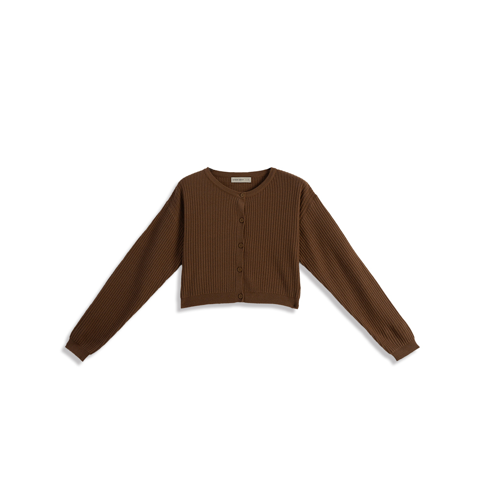 クルーネックボタンニットカーディガン 5色展開