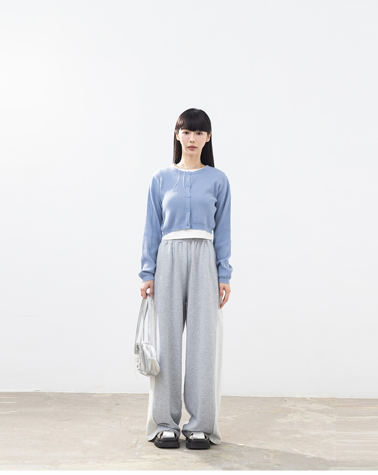 クルーネックボタンニットカーディガン 5色展開