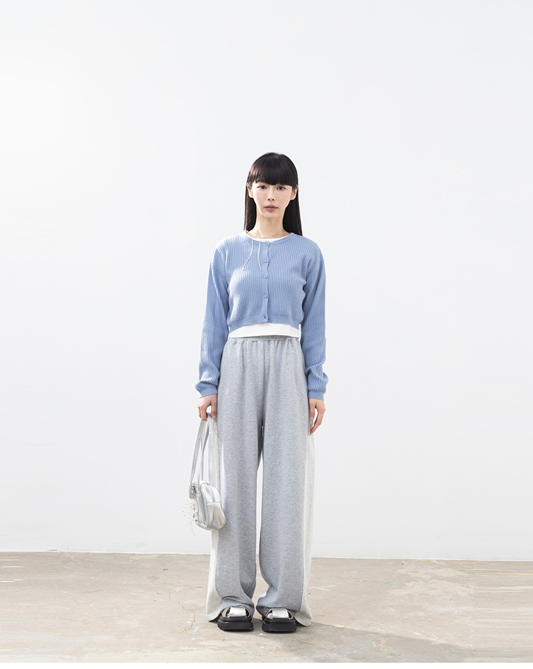 クルーネックボタンニットカーディガン 5色展開