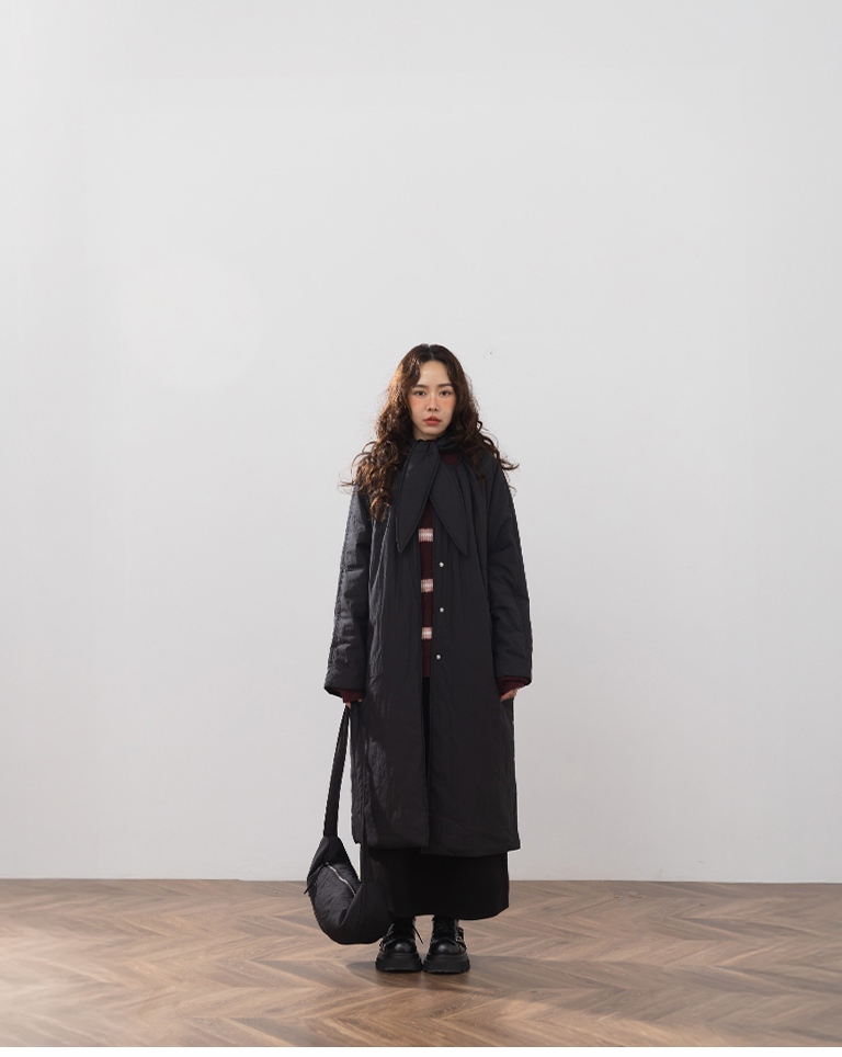 配色ボーダーオーバーサイズニット 3色展開