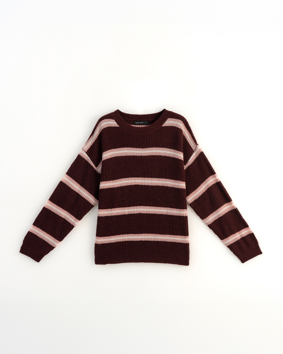 配色ボーダーオーバーサイズニット 3色展開