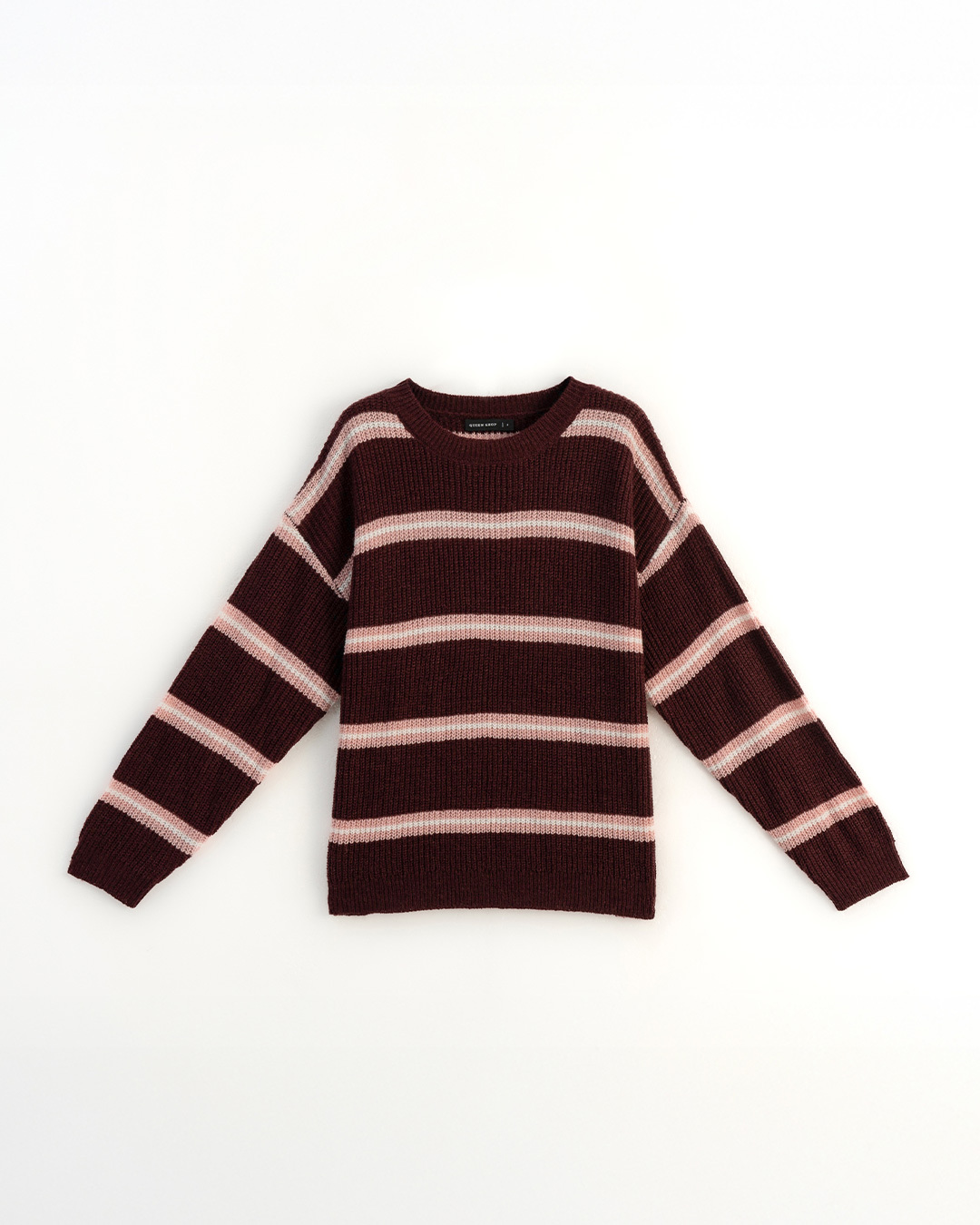 配色ボーダーオーバーサイズニット 3色展開