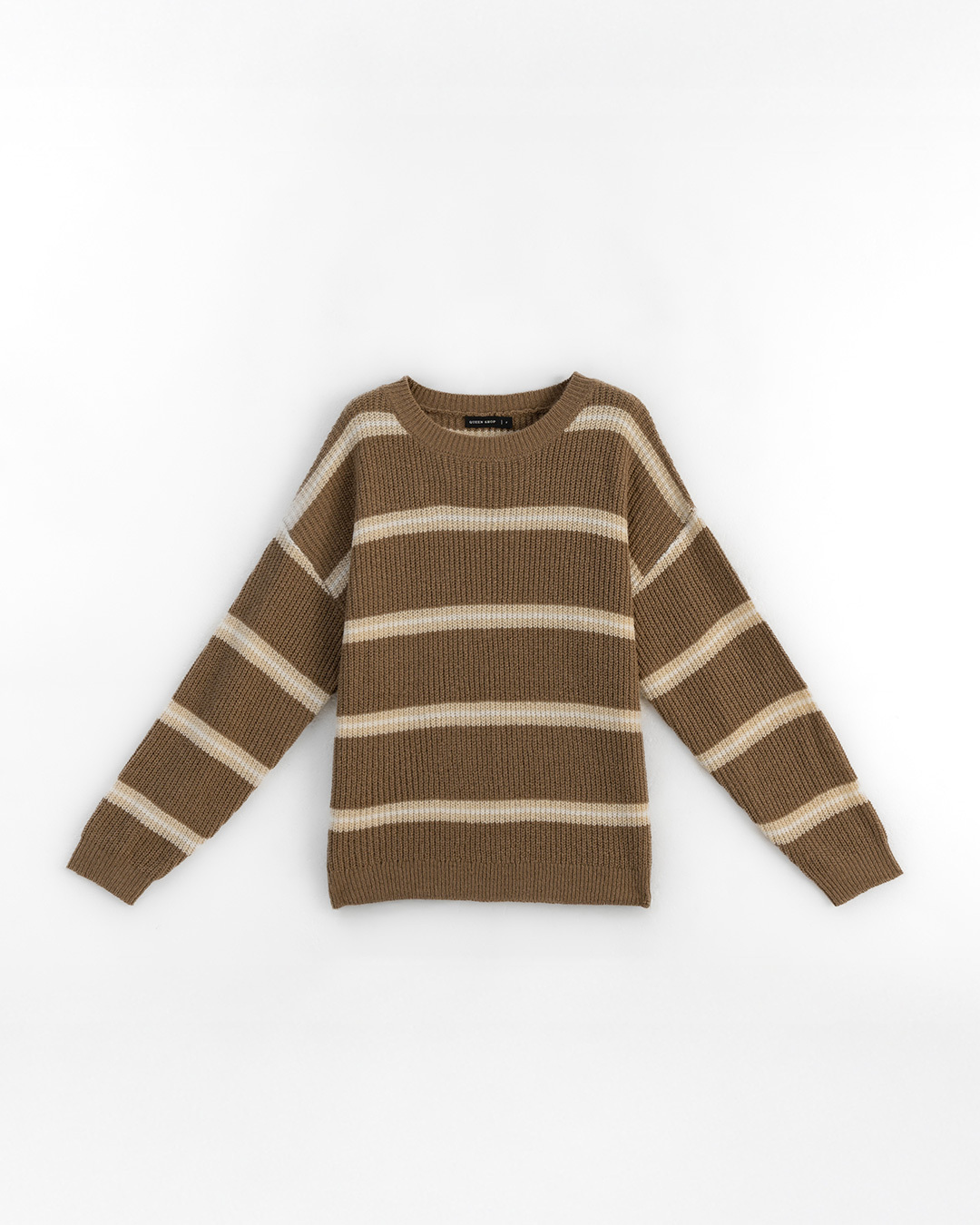 配色ボーダーオーバーサイズニット 3色展開