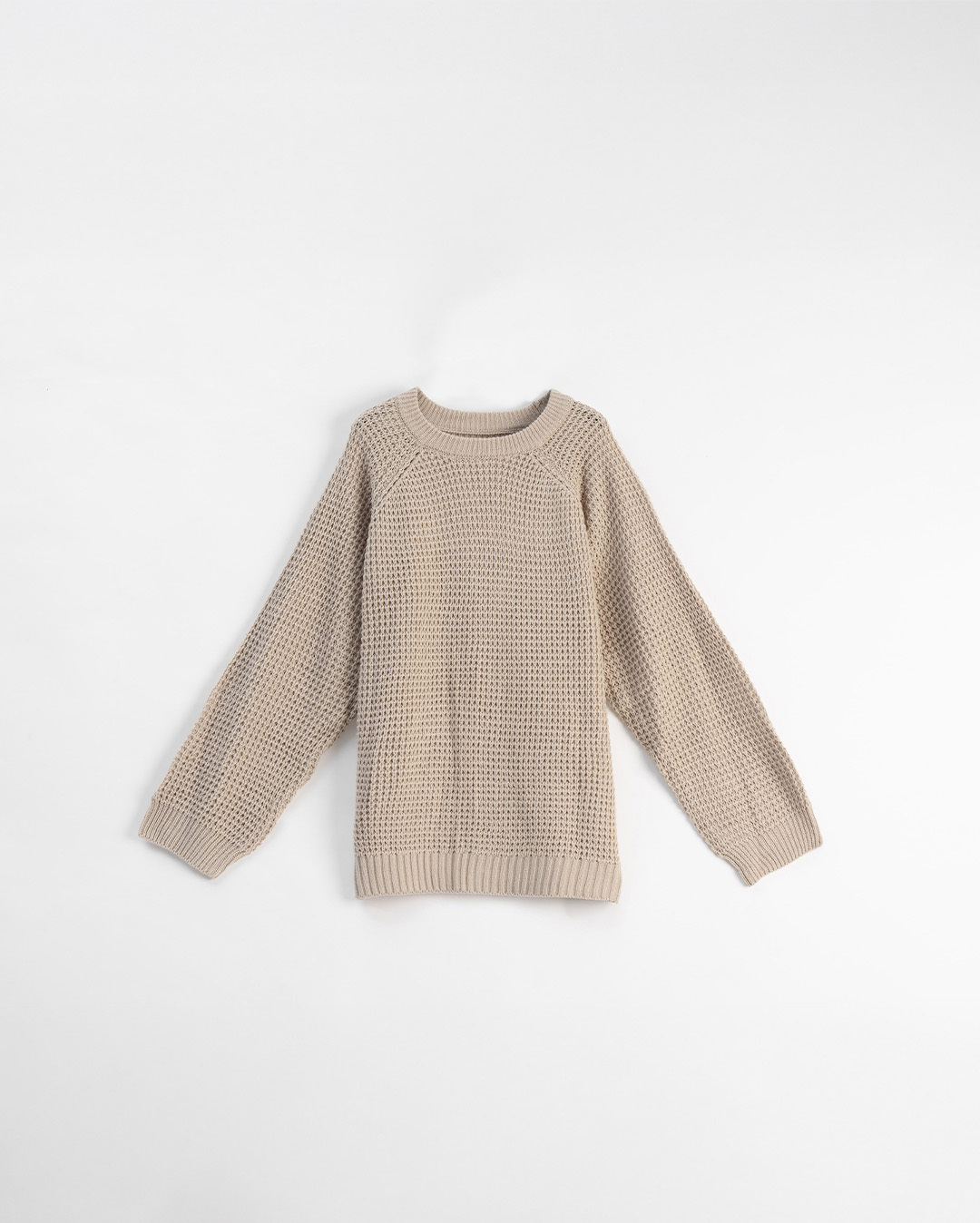 ユニセックス太めニットセーター 4色展開