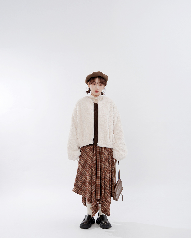 配色リボン結びニット 2色展開