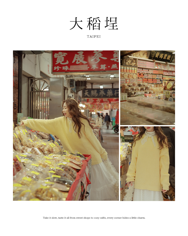 春1尚未收到---ローゲージオーバーサイズニット 4色展開