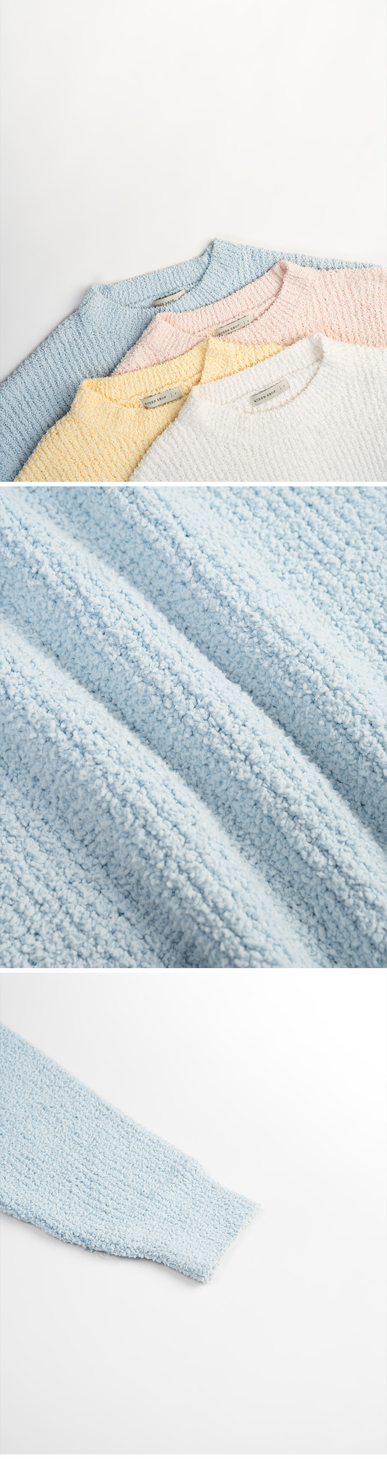 春1尚未收到---ローゲージオーバーサイズニット 4色展開