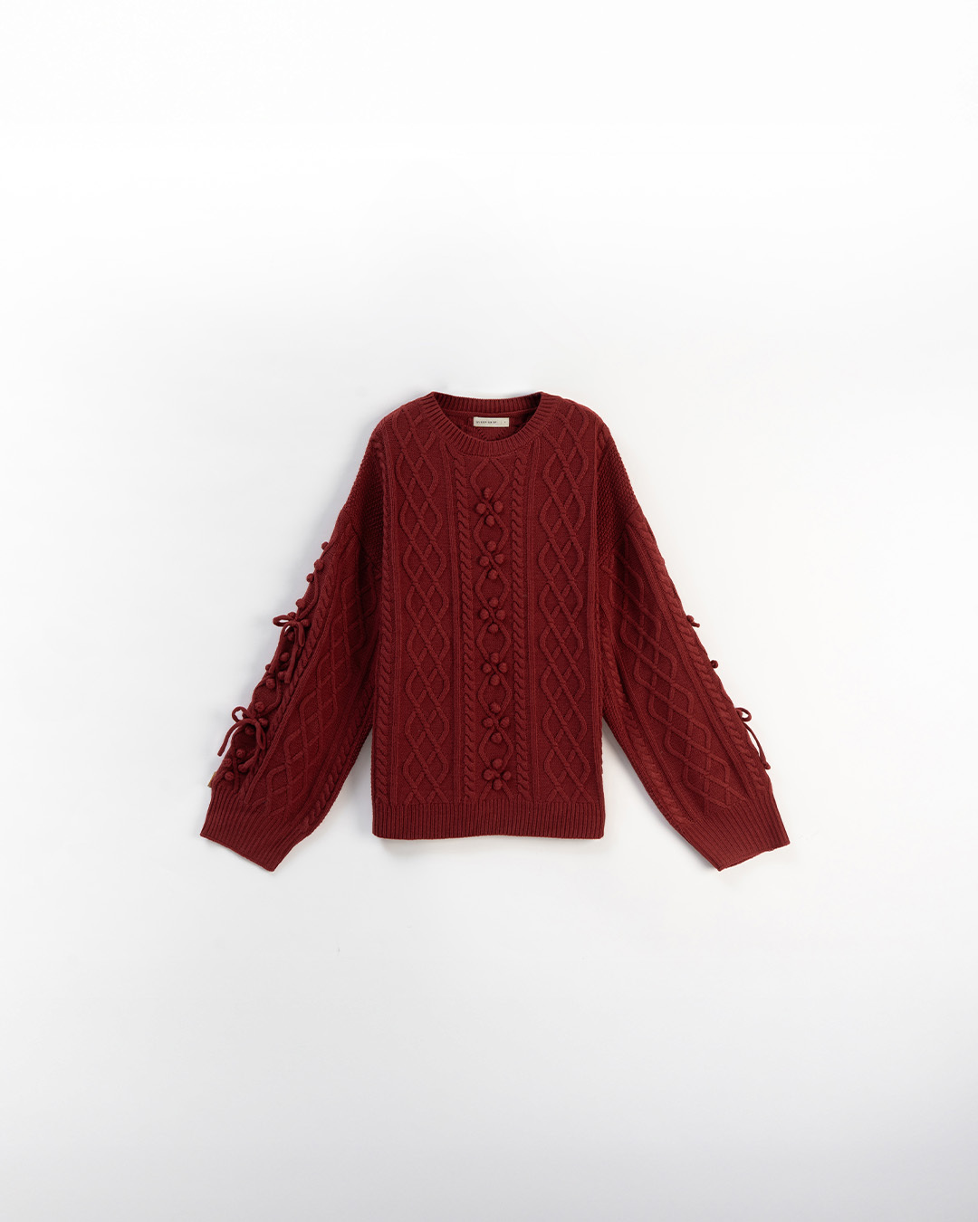 ポンポンケーブルニット 4色展開