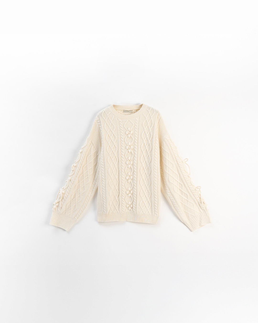 ポンポンケーブルニット 4色展開