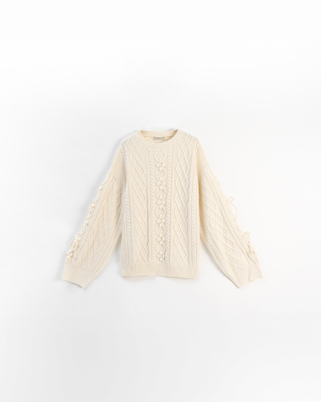 ポンポンケーブルニット 4色展開