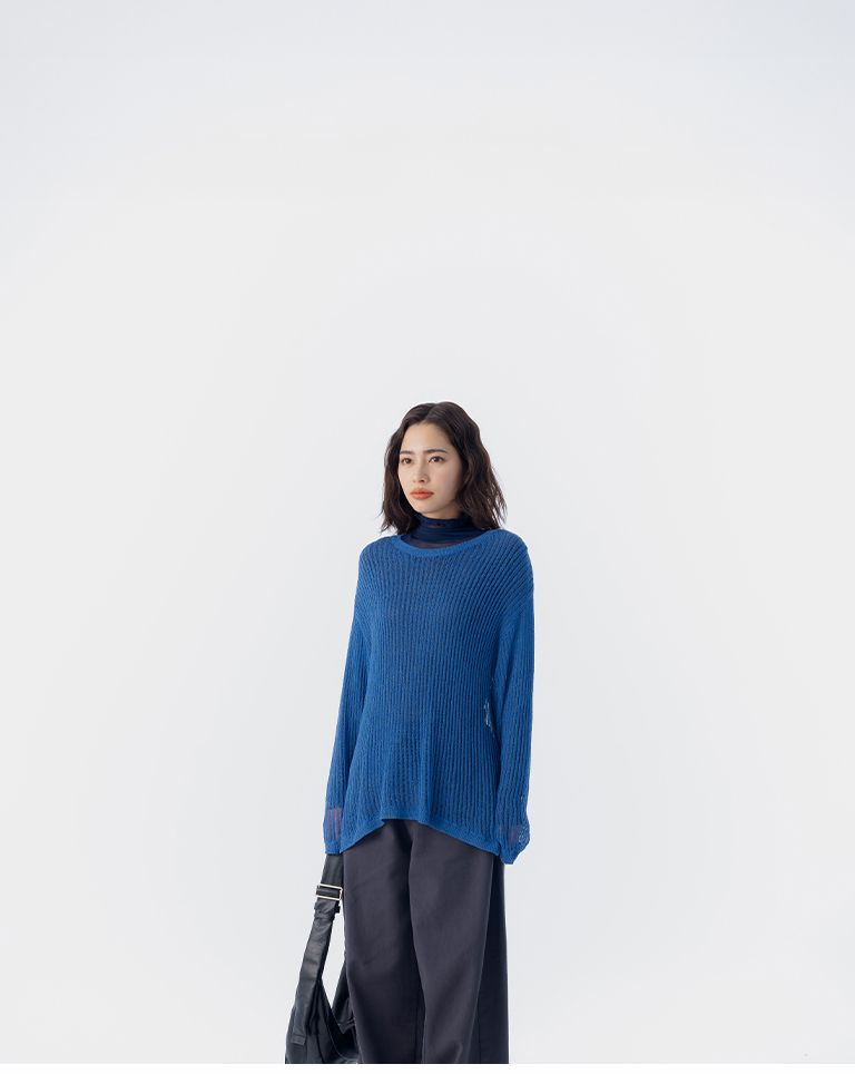 透かし編みニット 4色展開