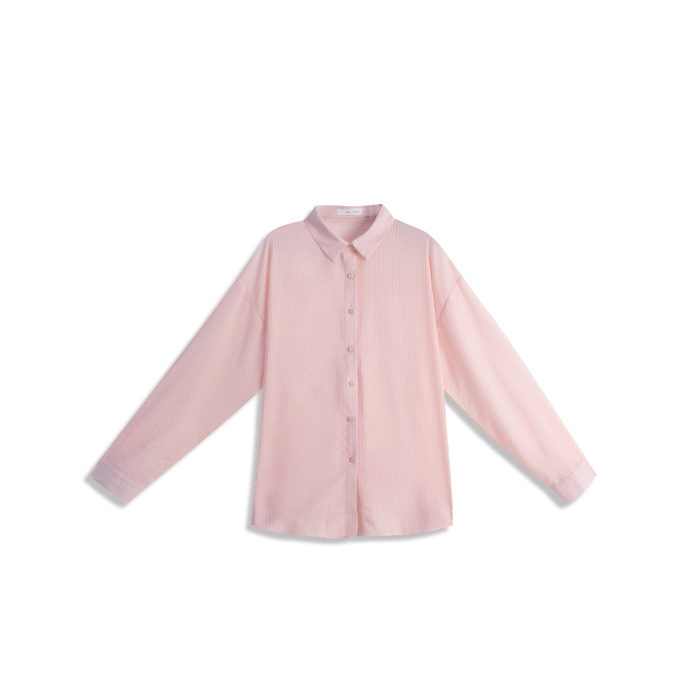 ストライプシアーシャツ  3色展開
