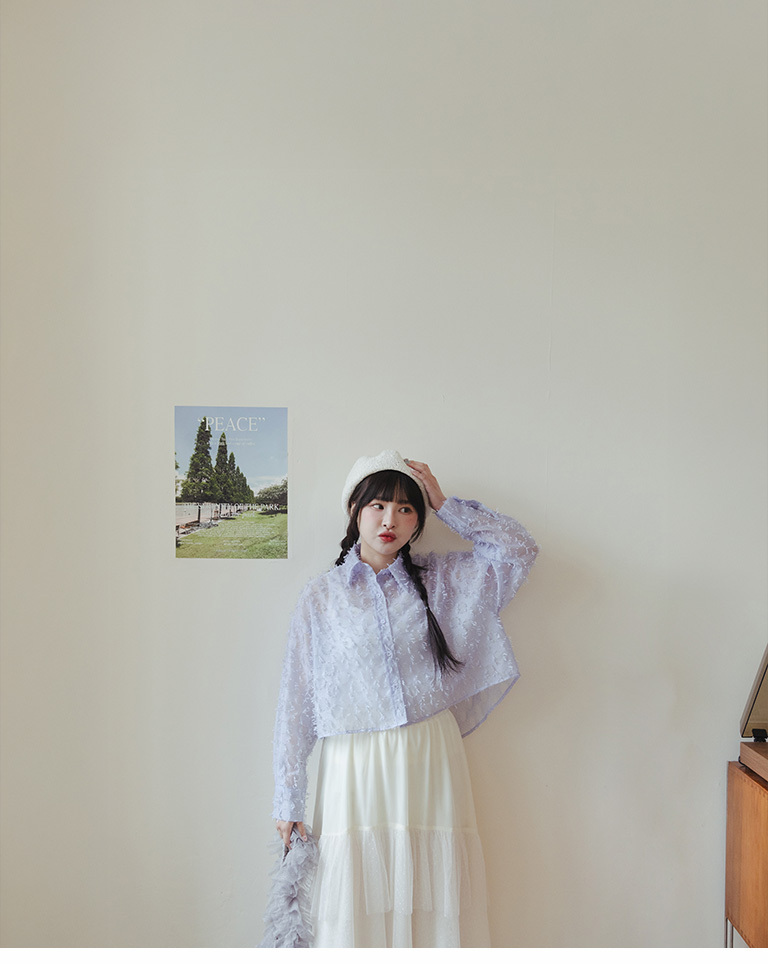 フェザーシアークロップドシャツ 3色展開