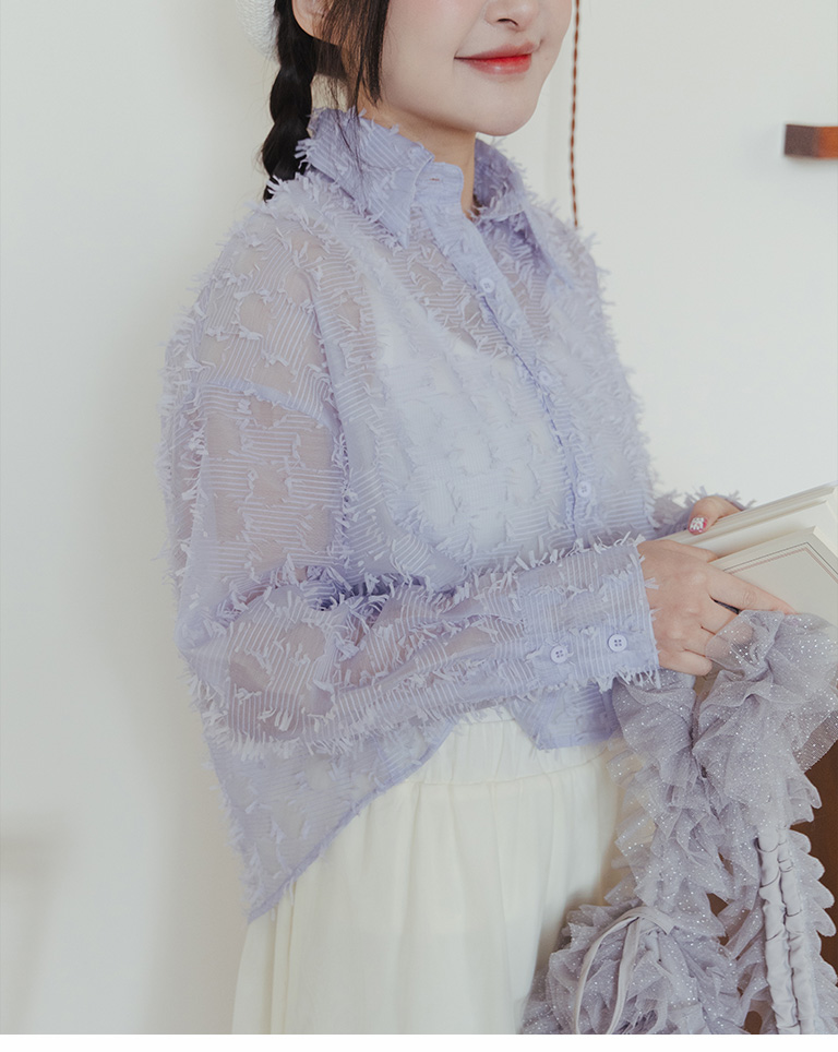 フェザーシアークロップドシャツ 3色展開