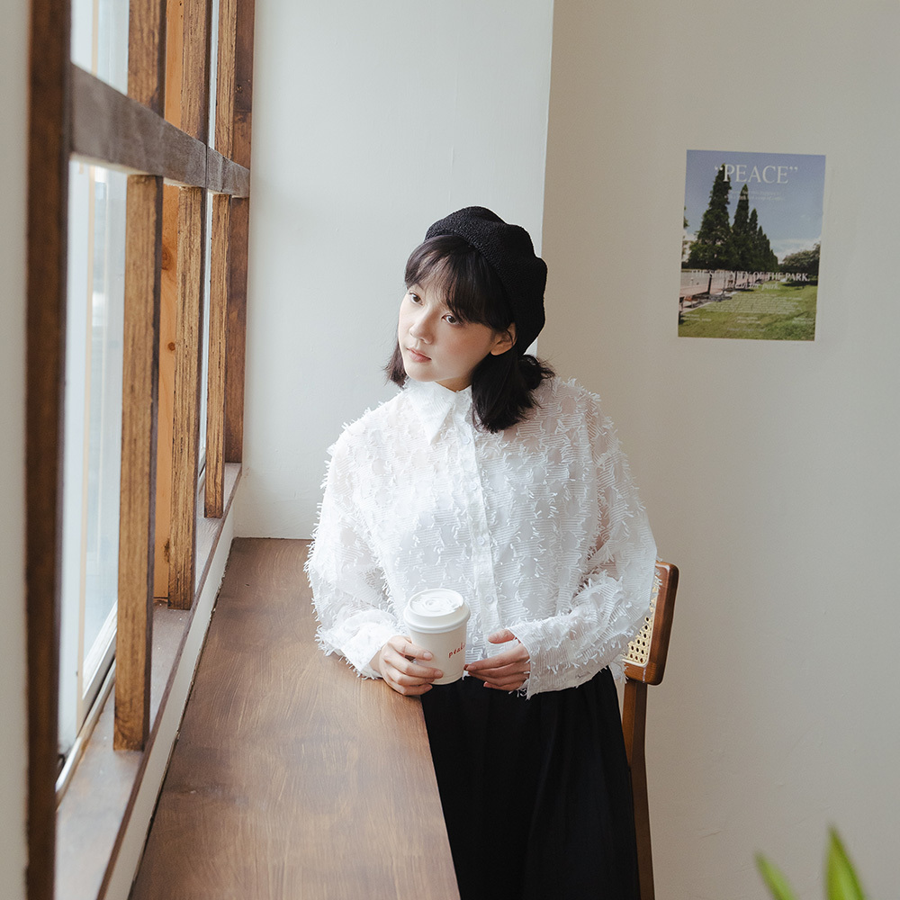 フェザーシアークロップドシャツ 3色展開