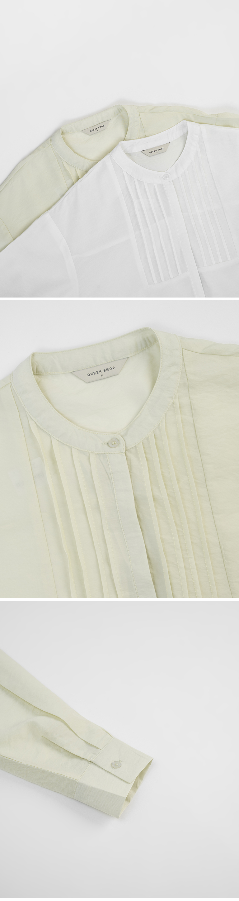 クルーネックシアーシャツ2色展開