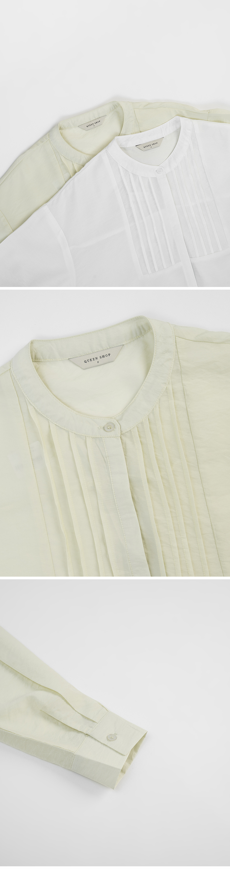 クルーネックシアーシャツ2色展開