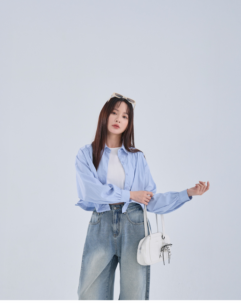 ドローストリングショートシャツ 2色展開