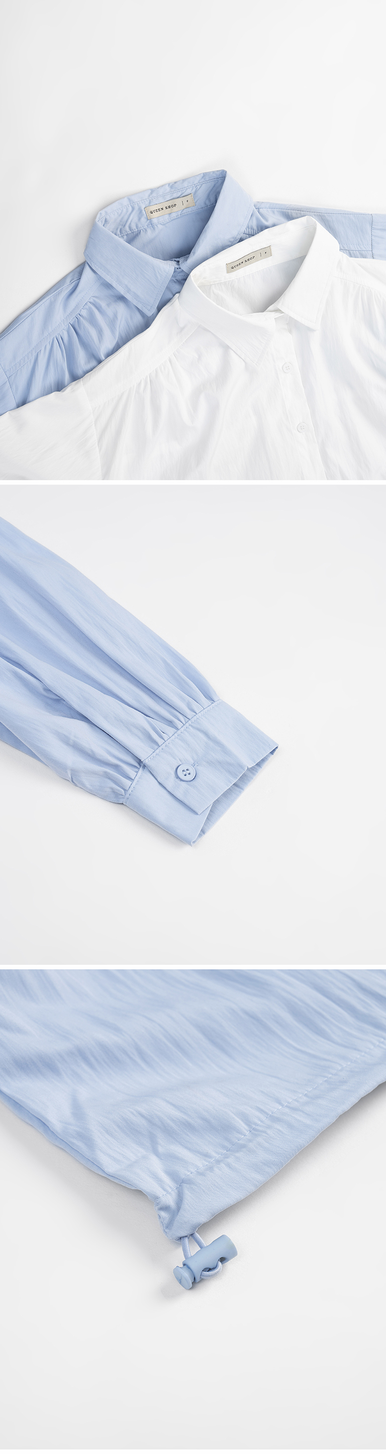 ドローストリングショートシャツ 2色展開