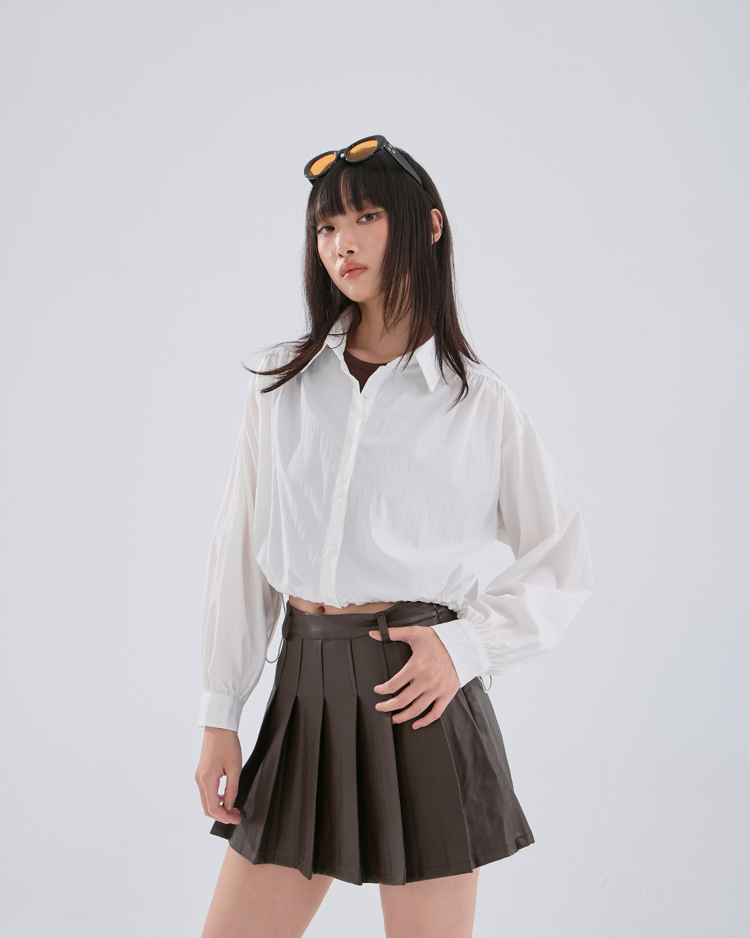 ドローストリングショートシャツ 2色展開