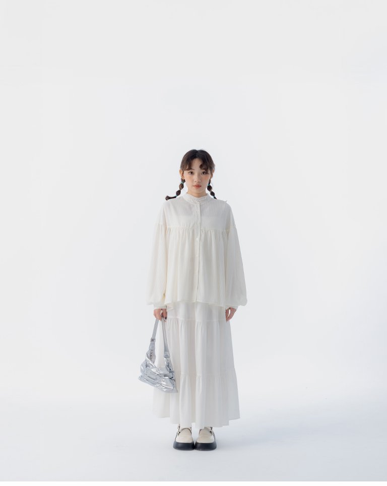 ミニチェック柄シャツ 2色展開