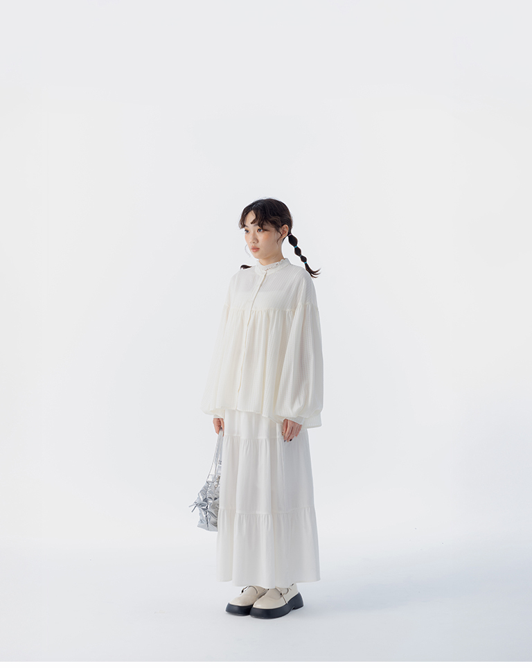 ミニチェック柄シャツ 2色展開