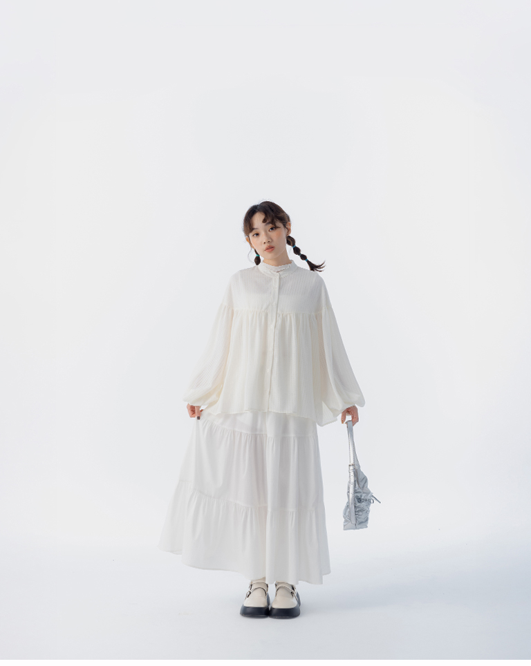 ミニチェック柄シャツ 2色展開