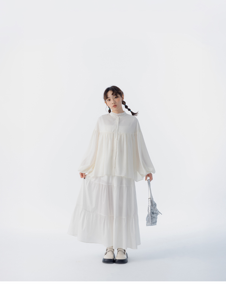 ミニチェック柄シャツ 2色展開