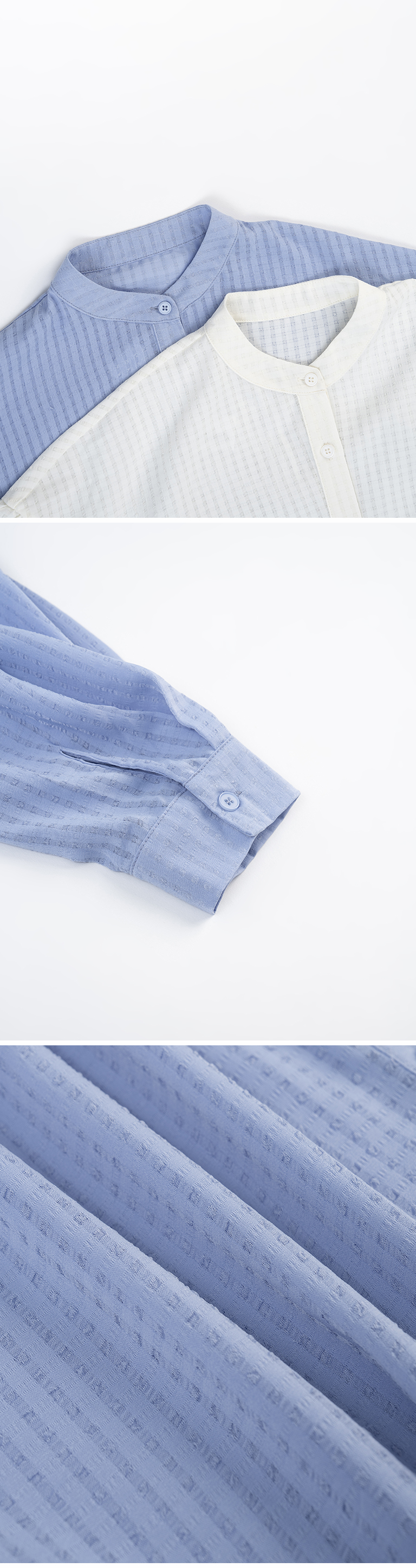 ミニチェック柄シャツ 2色展開