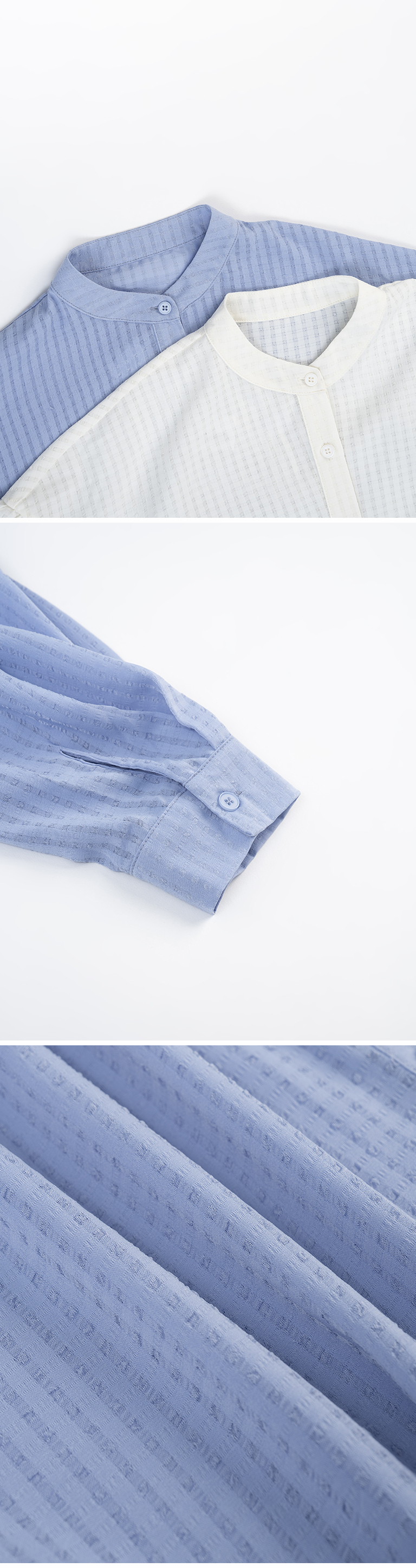 ミニチェック柄シャツ 2色展開