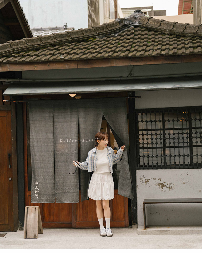 チェッククロップドシャツ