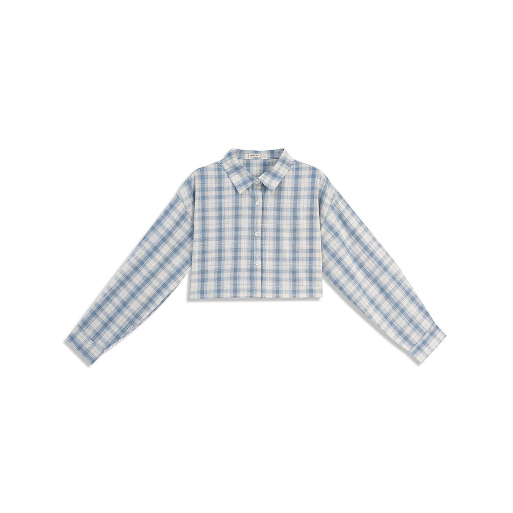 チェッククロップドシャツ