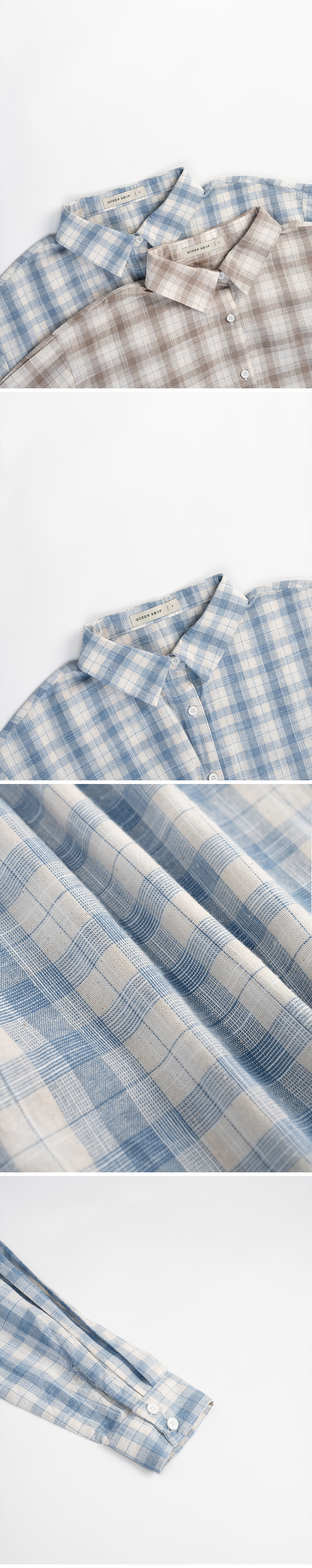 チェッククロップドシャツ