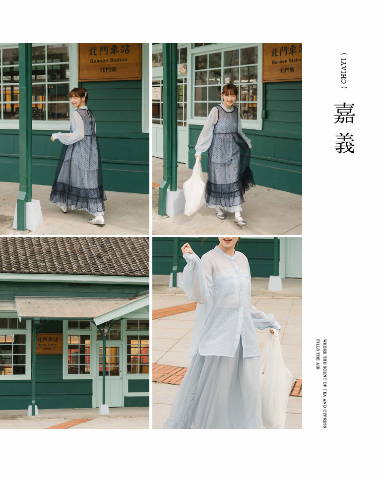 シアーダブルポケットバンドカラーシャツ 3色展開