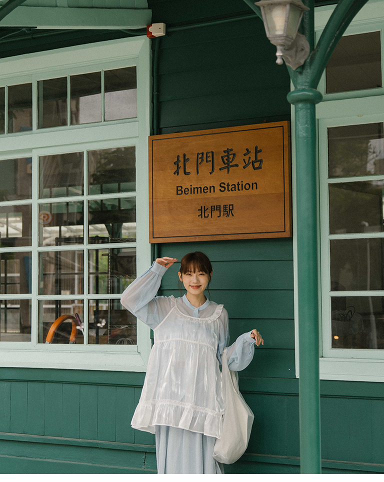 シアーダブルポケットバンドカラーシャツ 3色展開