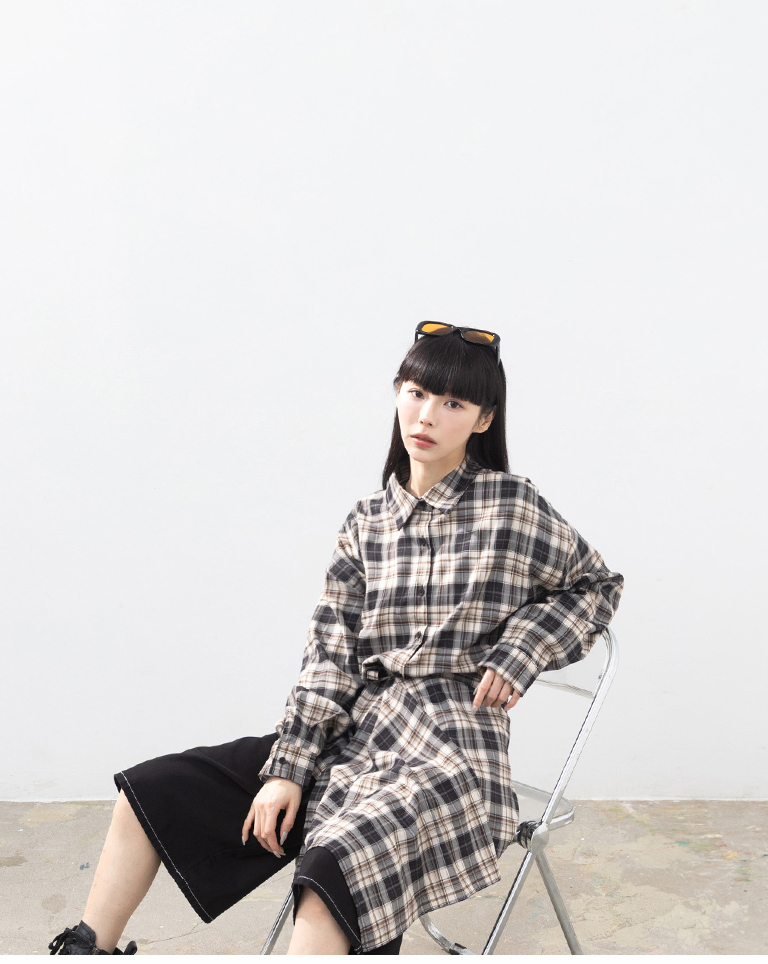 レトロチェックセパレートシャツ 2色展開