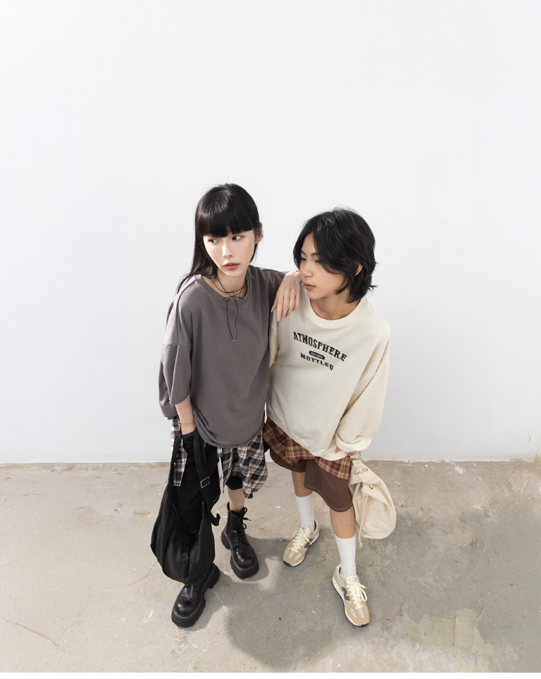 レトロチェックセパレートシャツ 2色展開