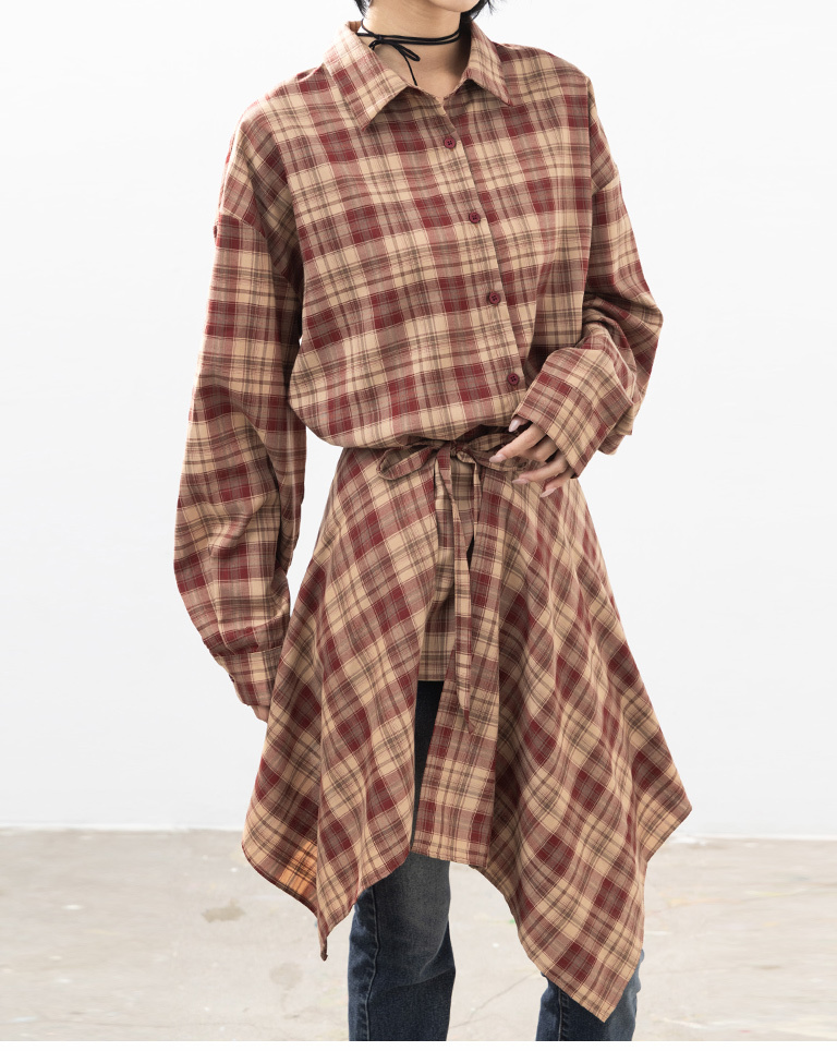 レトロチェックセパレートシャツ 2色展開