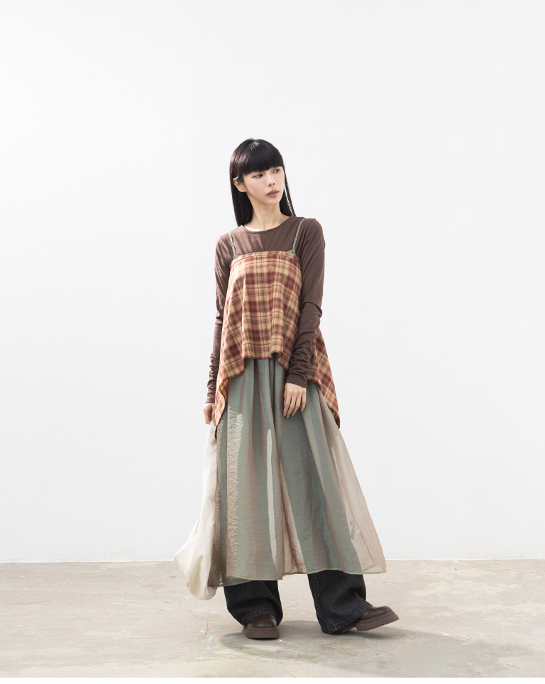 レトロチェックセパレートシャツ 2色展開